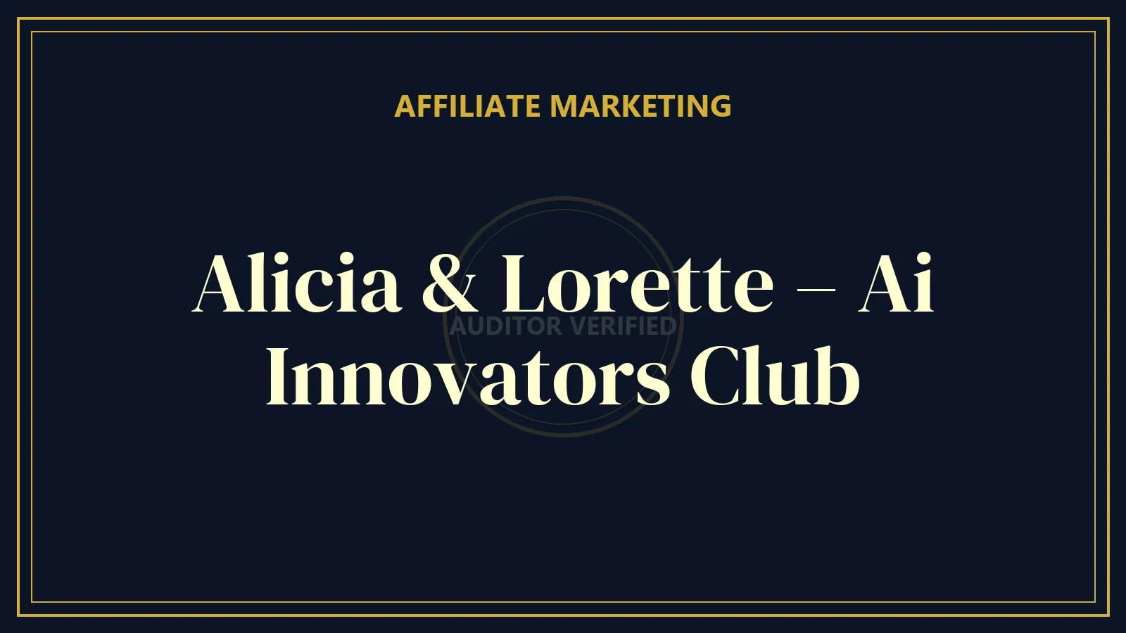 Alicia & Lorette – Ai Innovators Club