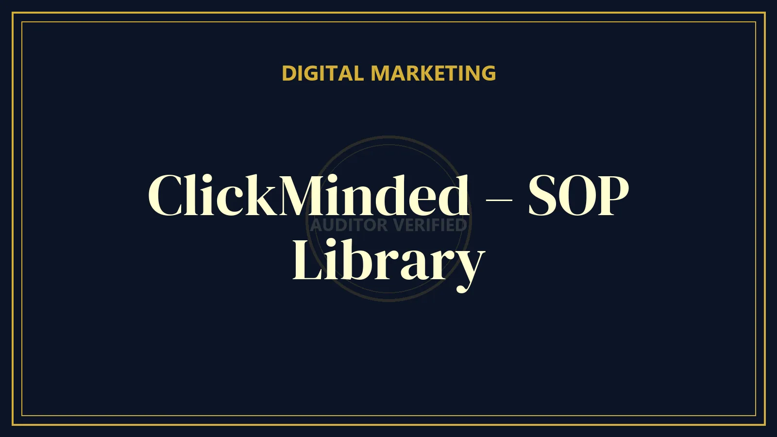 ClickMinded – SOP Library