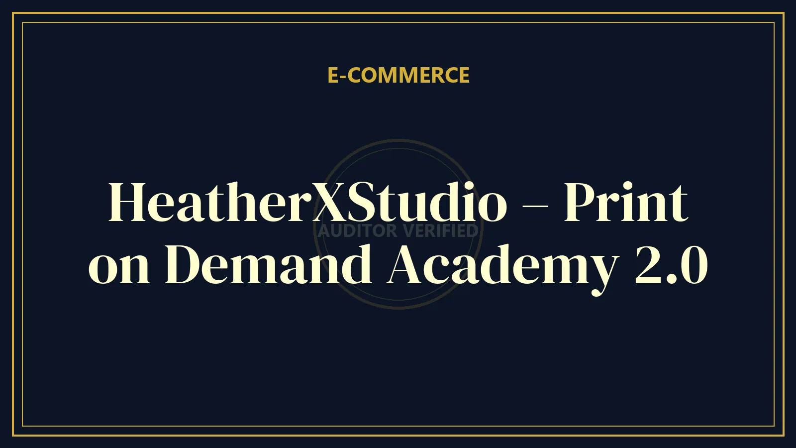 HeatherXStudio – Print on Demand Academy 2.0