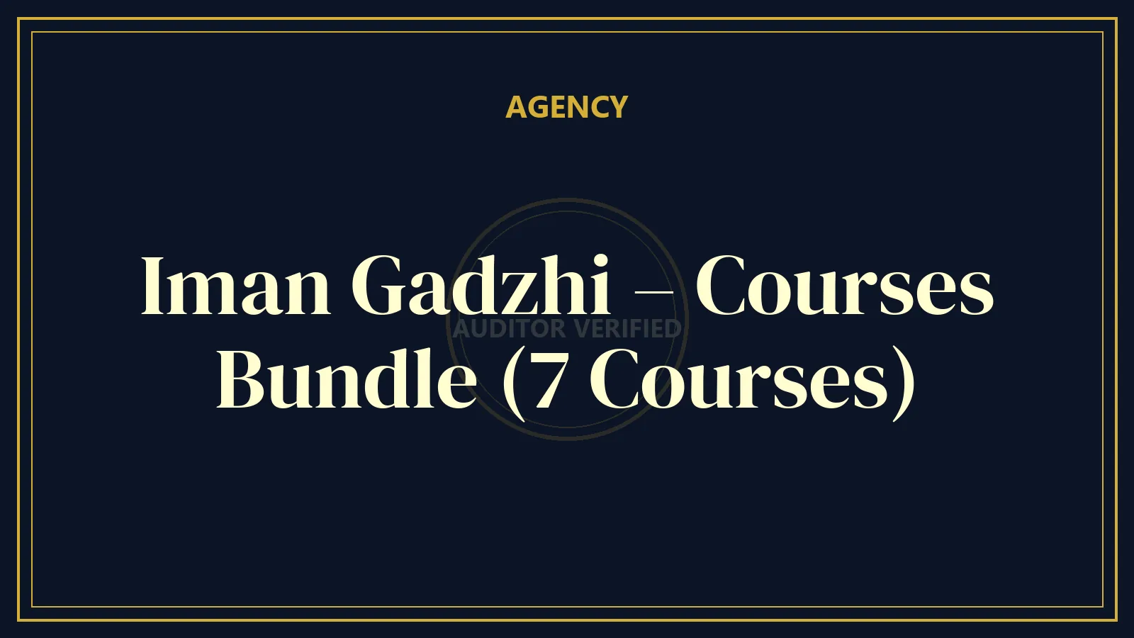 Iman Gadzhi – Courses Bundle (7 Courses)
