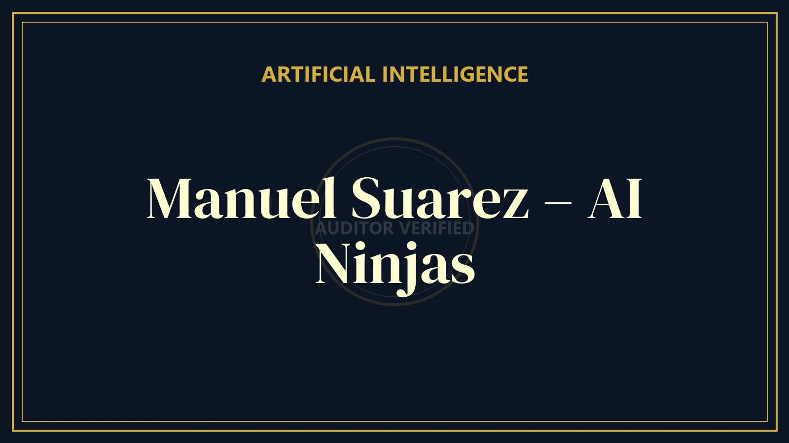 Manuel Suarez – AI Ninjas — AI & Automation Course Review